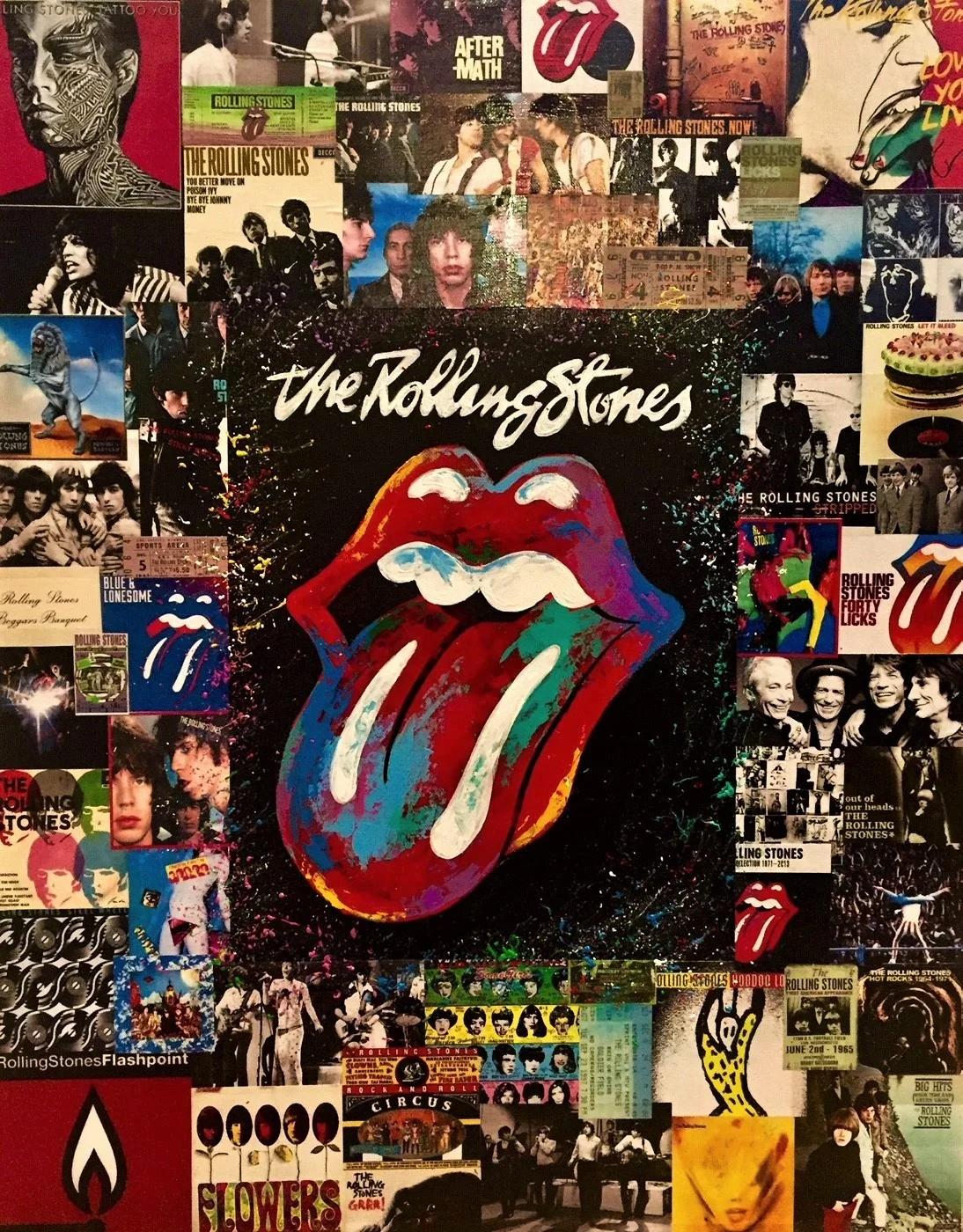 Rolling Stones Collage — Al Sorenson Art